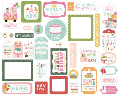 A BIRTHDAY WISH GIRL Frames & Tags - Echo Park