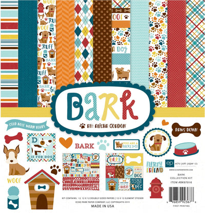 BARK - a dog themed page collection kit to help create memories of your family's loyal friend - by Echo Park Paper Company