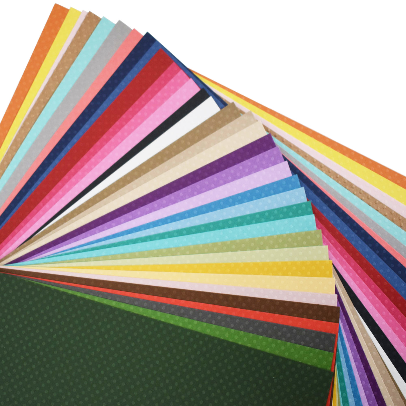 All 35 colors of Bazzill 12x12 Dotted Swiss in a single assortment pack