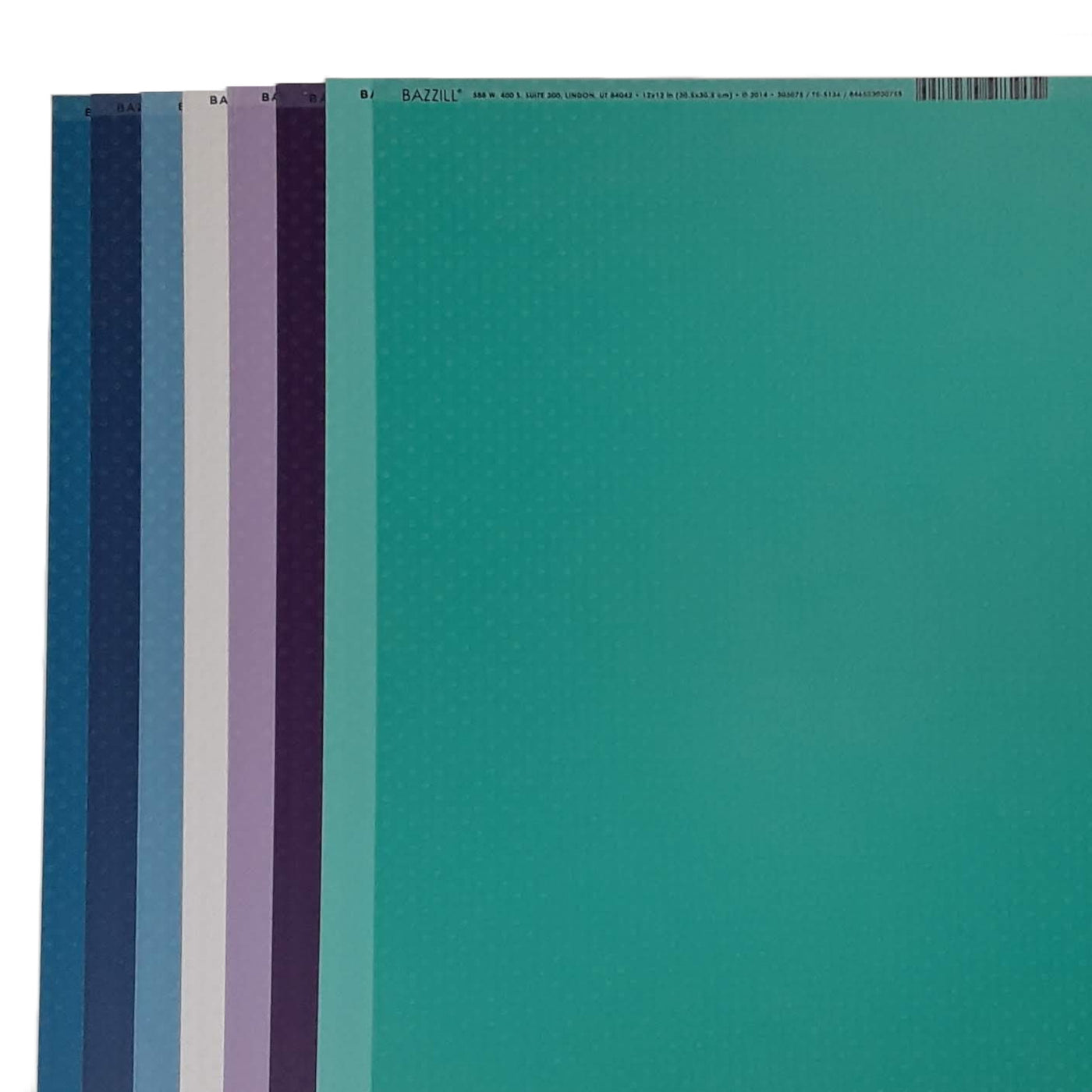 Bazzill Dotted Swiss cardstock collection with winter colors called Norther Lights