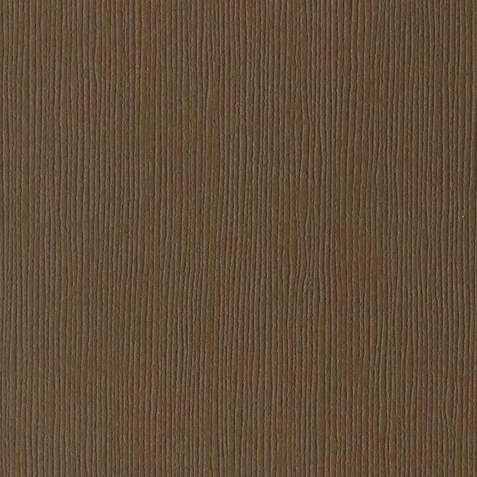 Bazzill Basics CAROB brown cardstock - 12x12 inch - 80 lb - textured scrapbook paper