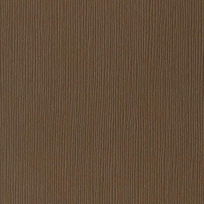 Bazzill Basics CAROB brown cardstock - 12x12 inch - 80 lb - textured scrapbook paper