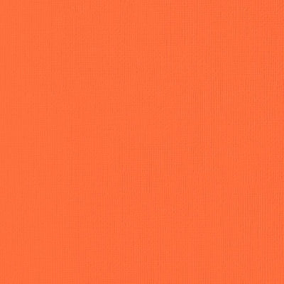 CARROT orange cardstock - 12x12 inch - 80 lb - textured  scrapbook paper - American Crafts
