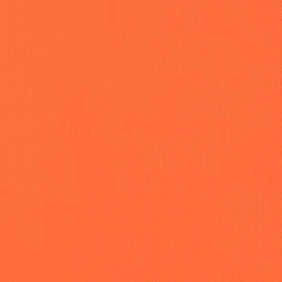 CARROT orange cardstock - 12x12 inch - 80 lb - textured  scrapbook paper - American Crafts