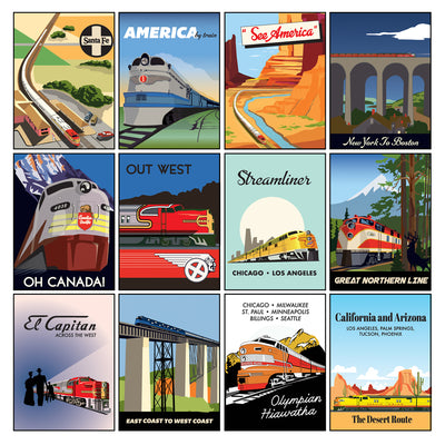 ALL ABOARD 3X4 JOURNALING CARDS - 12x12 Double-Sided Patterned Paper - Carta Bella