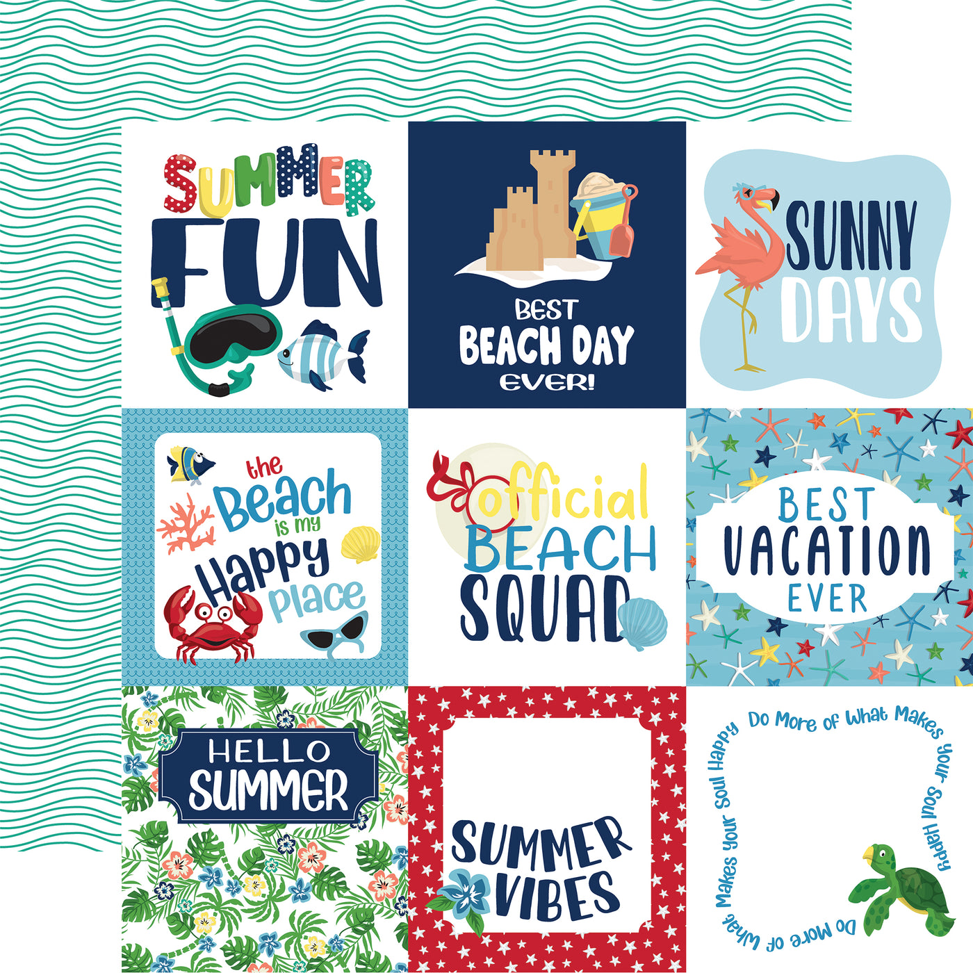 BEACH PARTY 12x12 Collection Kit - Carta Bella