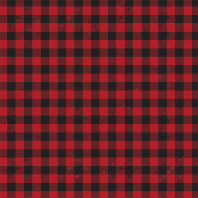 Red Buffalo Plaid Cardstock - front