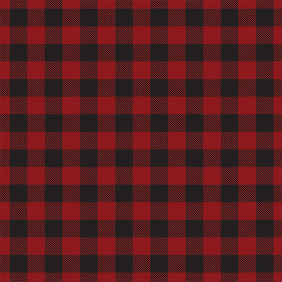 Reverse side of DARK RED BUFFALO PLAID 12x12 cardstock from Carta Bella Paper Co.
