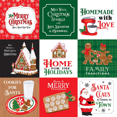 CHRISTMAS CHEER 4X4 JOURNALING CARDS - 12x12 Patterned Cardstock - Carta Bella