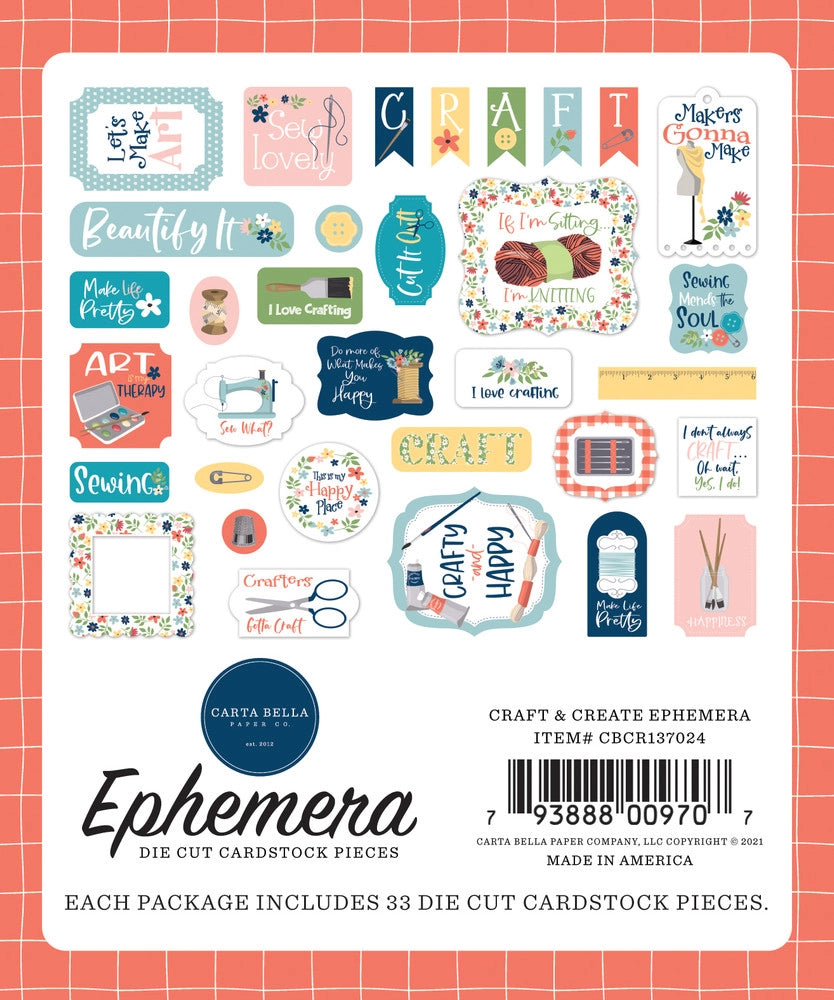 CRAFT & CREATE Ephemera - Carta Bella