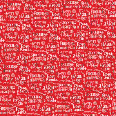 HAPPY HOLIDAYS - 12x12 Patterned Cardstock - Carta Bella