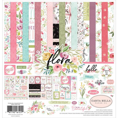 Flora No. 3 - 12x12 collection kit from Carta Bella Paper
