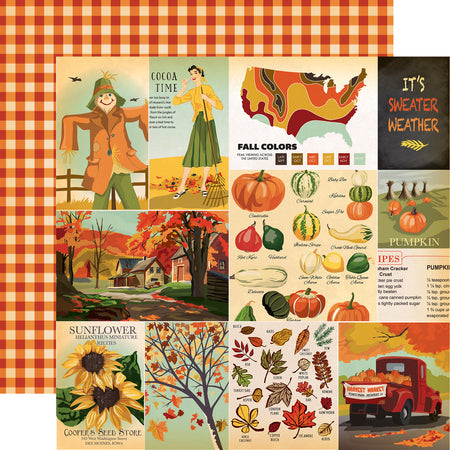Carta Bella - Welcome Fall Collection - Leaf Pile Decorative Tape