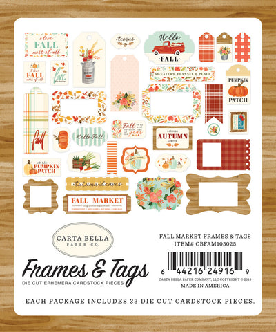 FALL MARKET Frames & Tags - Carta Bella