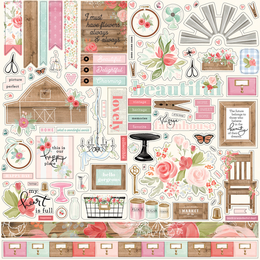 FARMHOUSE MARKET 12x12 Collection Kit - Carta Bella