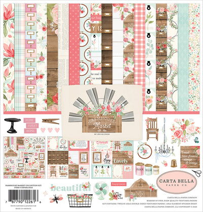 Farmhouse Market 12x12 collection kit from Carta Bella Paper
