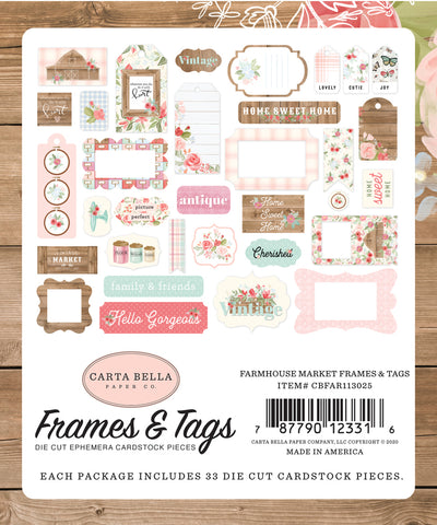 FARMHOUSE MARKET Frames & Tags - Carta Bella
