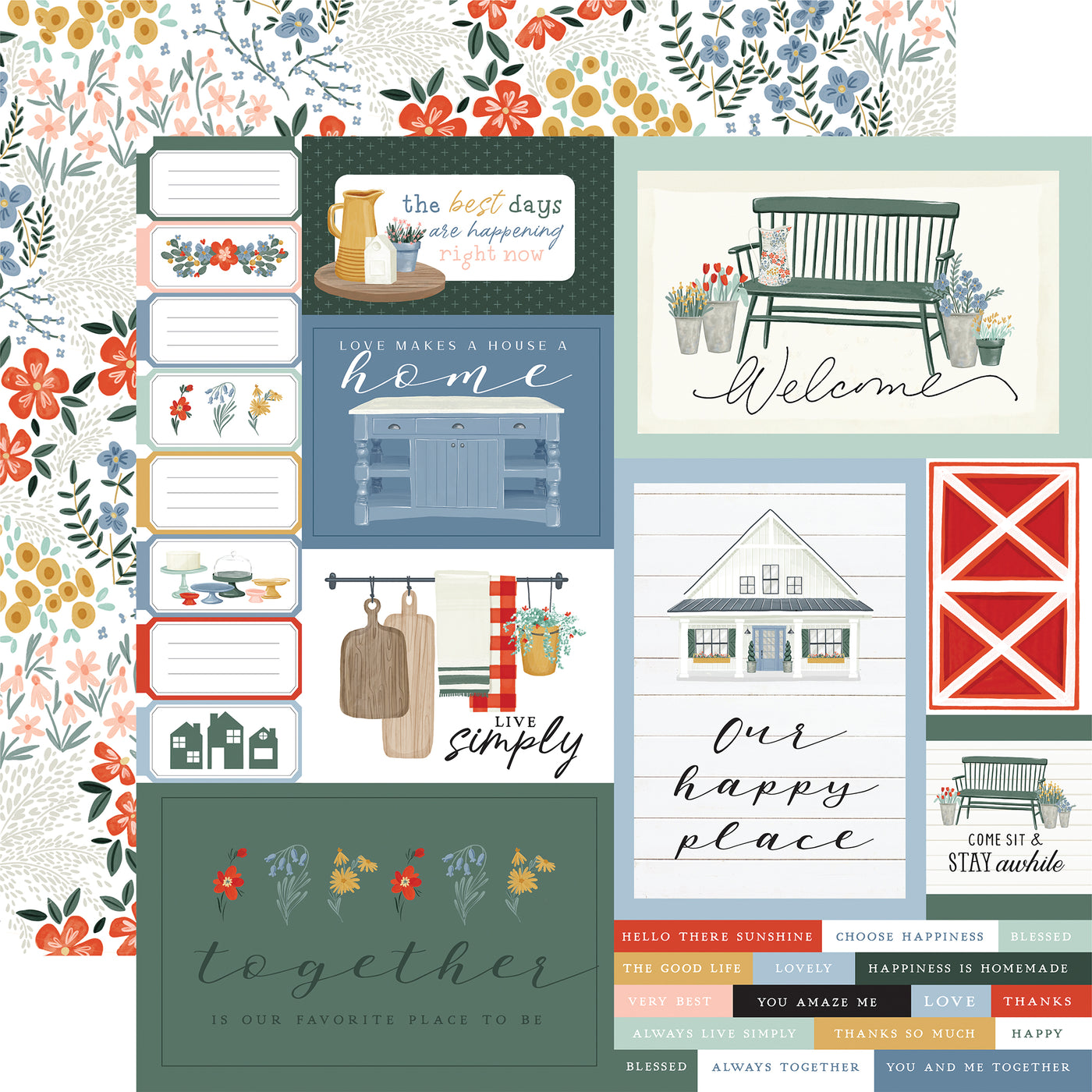 FARMHOUSE SUMMER 12x12 Collection Kit - Carta Bella