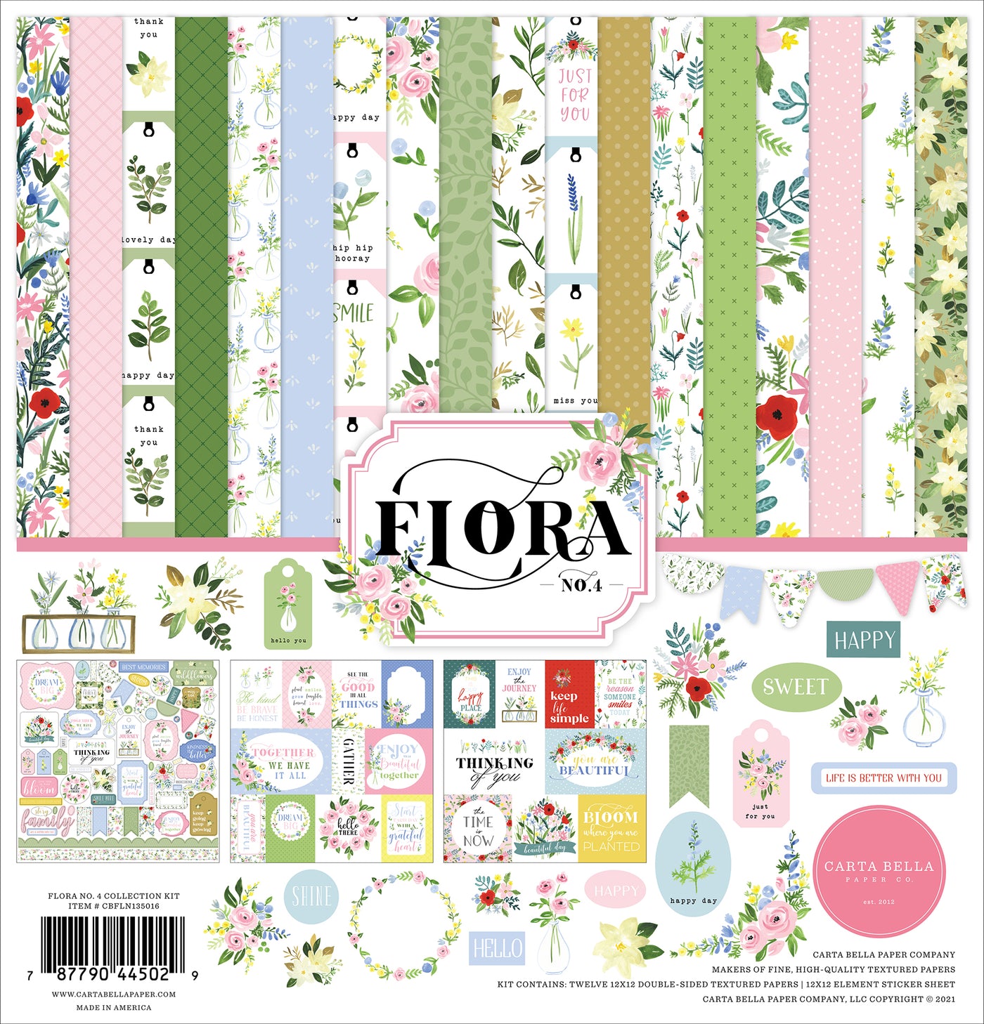 FLORA NO. 4 - 12x12 Collection Kit - Carta Bella