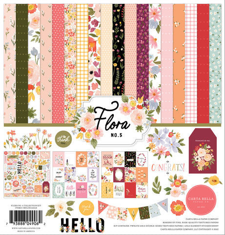 Carta Bella Practically Perfect Scrapbook Paper Collection Kit - 12x12 Inch