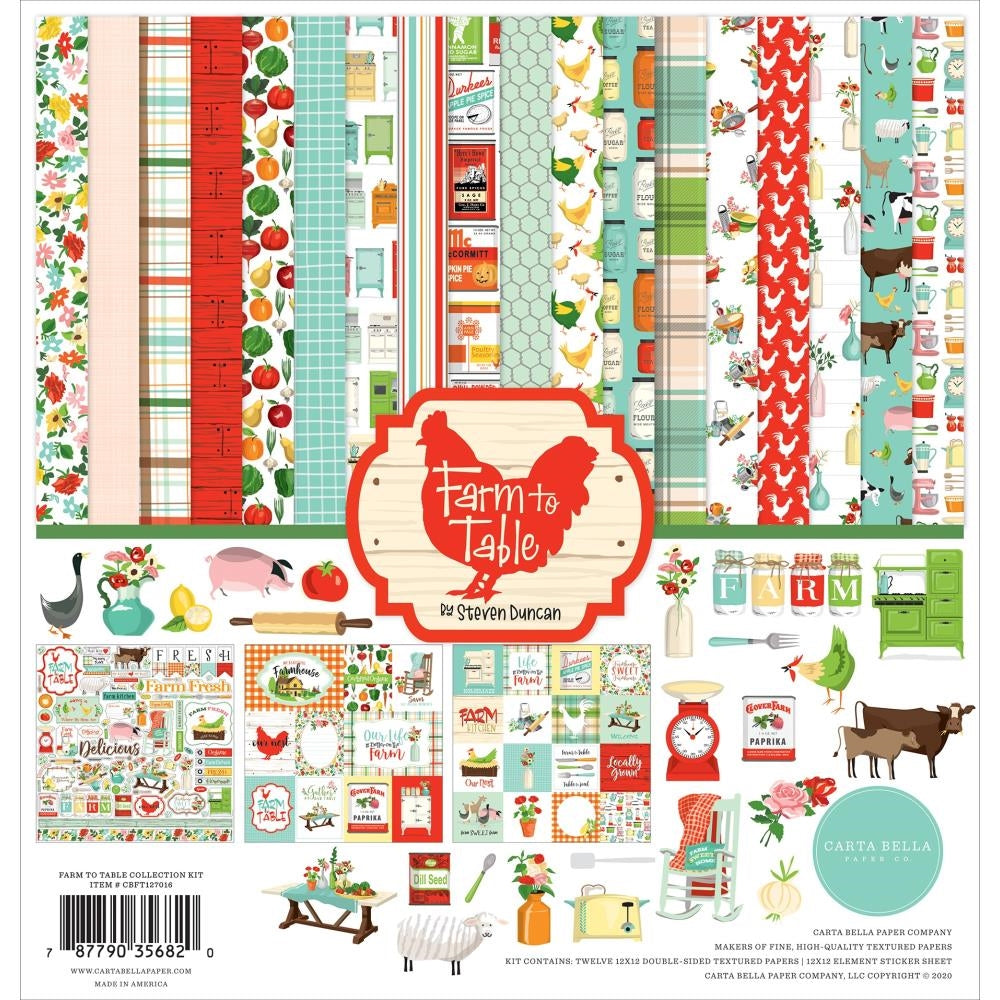 Farm to Table - 12x12 collection kit from Carta Bella Paper