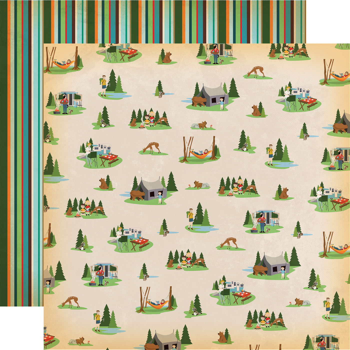 GONE CAMPING 12x12 Collection Kit - Carta Bella