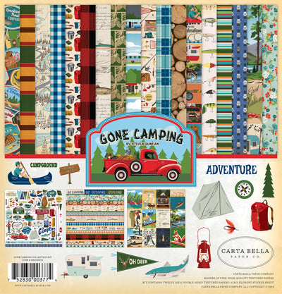 GONE CAMPING 12x12 Collection Kit - Carta Bella