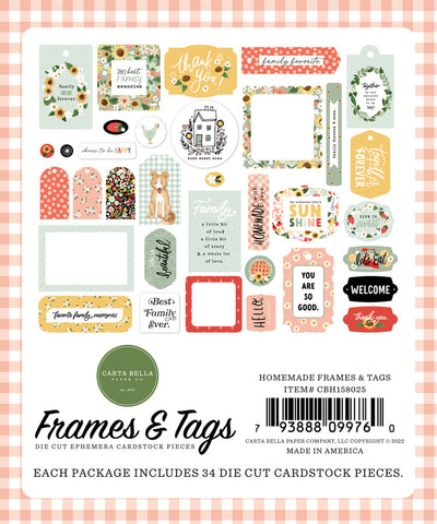 HOMEMADE Frames & Tags - Carta Bella