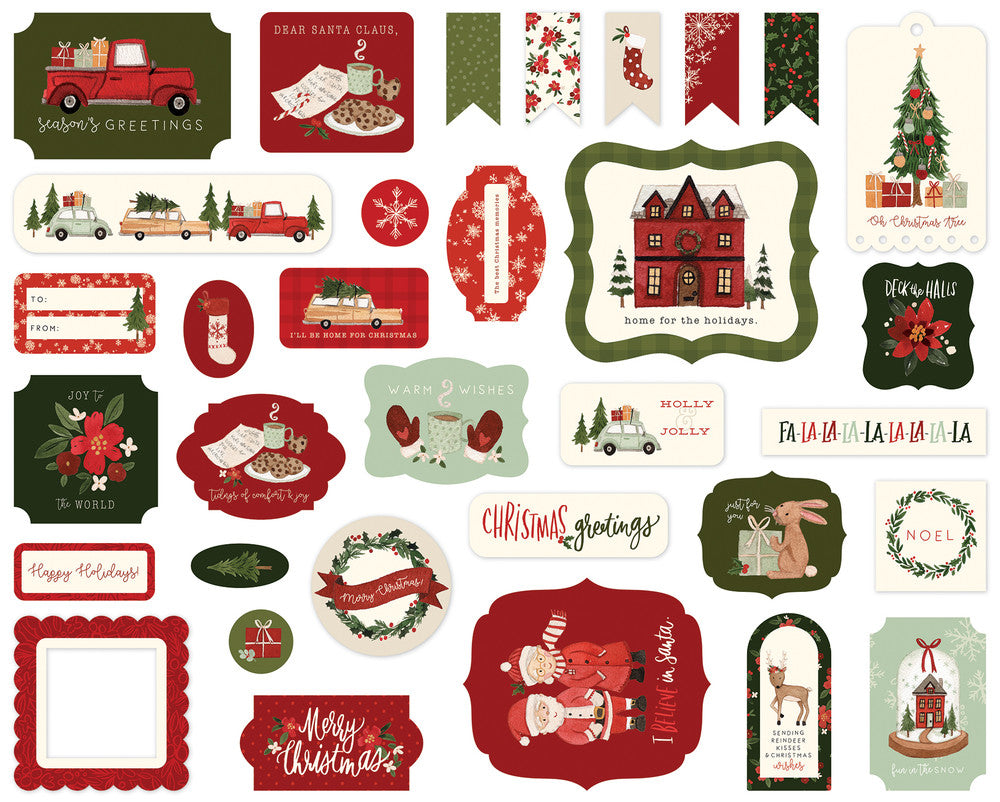 HELLO CHRISTMAS Ephemera - Carta Bella