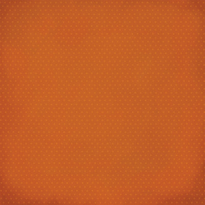 12x12 cardstock with light orange dot matrix on darker orange background - Carta Bella Paper