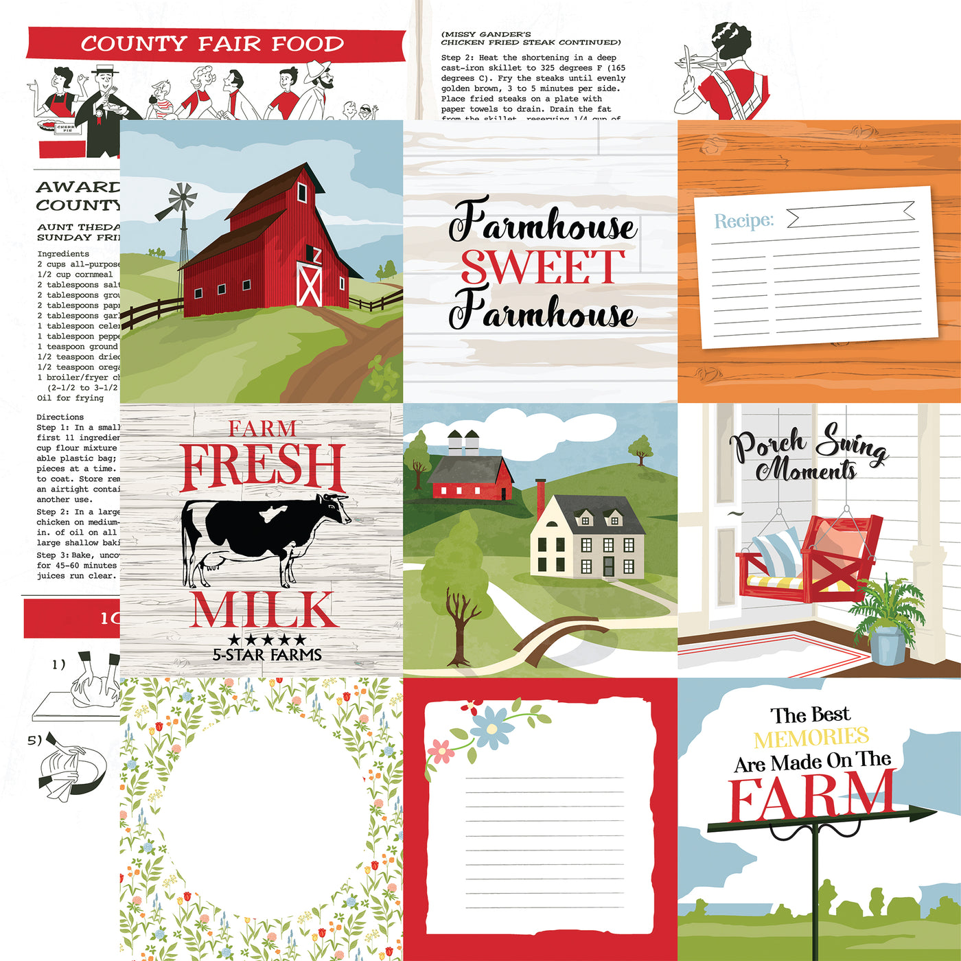 FARMHOUSE LIVING 12x12 Collection Kit - Carta Bella