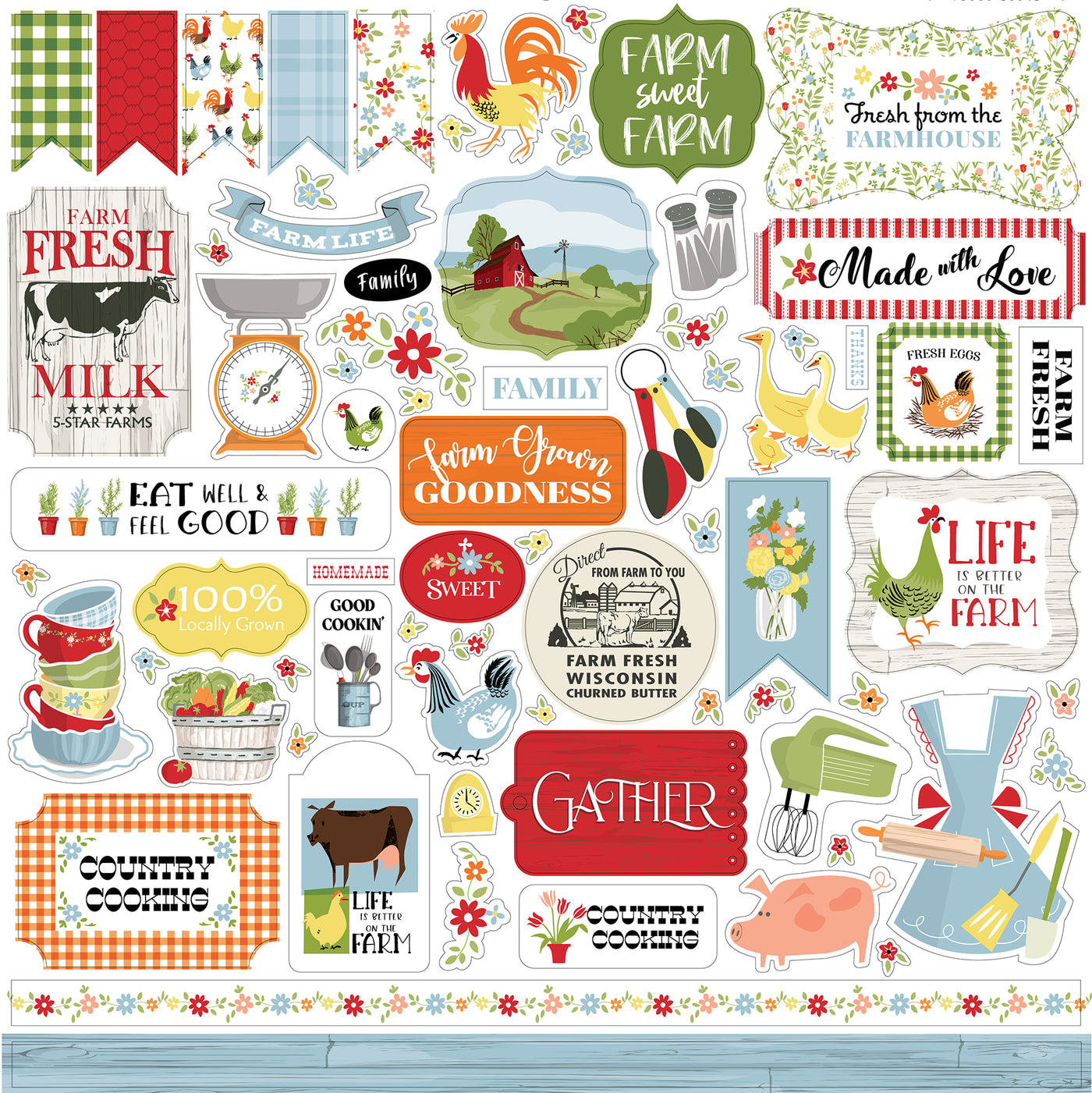 FARMHOUSE LIVING 12x12 Collection Kit - Carta Bella