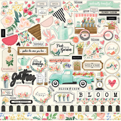 FLOWER MARKET 12x12 Collection Kit - Echo Park