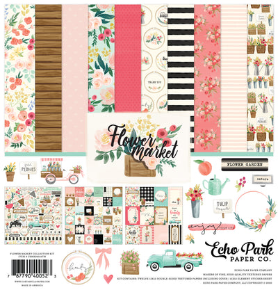 Flower Market 12x12 collection kit by Carta Bella Paper