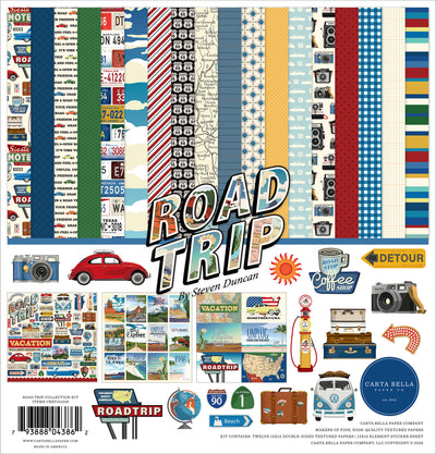 Road Trip Collection for Carta Bella Paper.