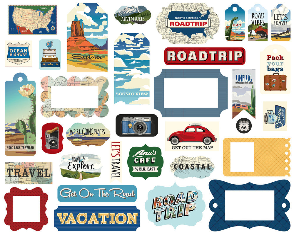 ROAD TRIP Frames & Tags - Carta Bella