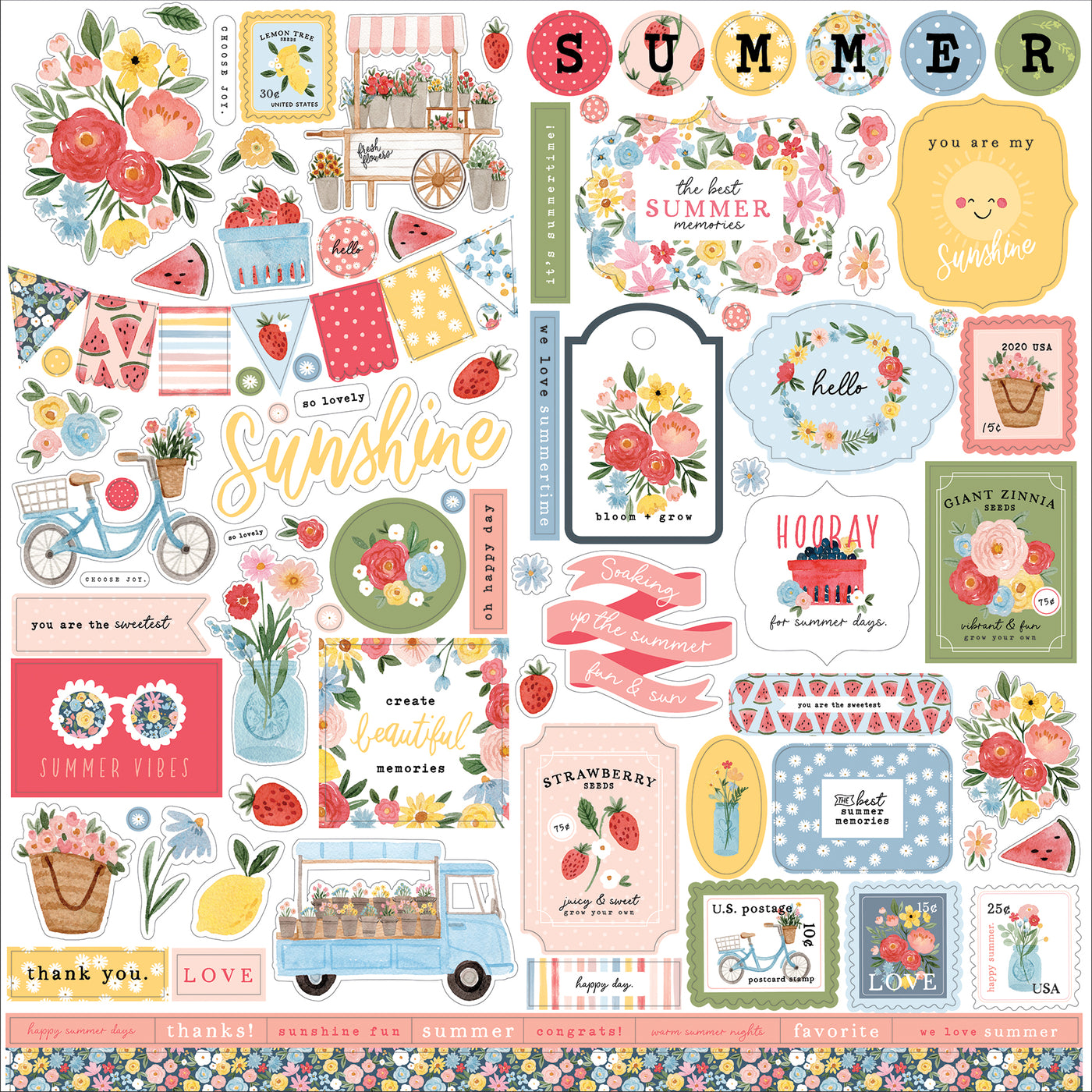 SUMMER 12x12 Collection Kit - Carta Bella