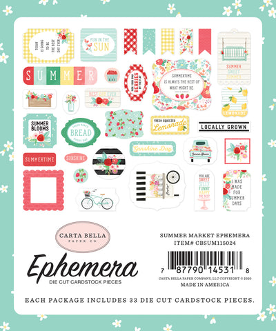 SUMMER MARKET Ephemera - Carta Bella