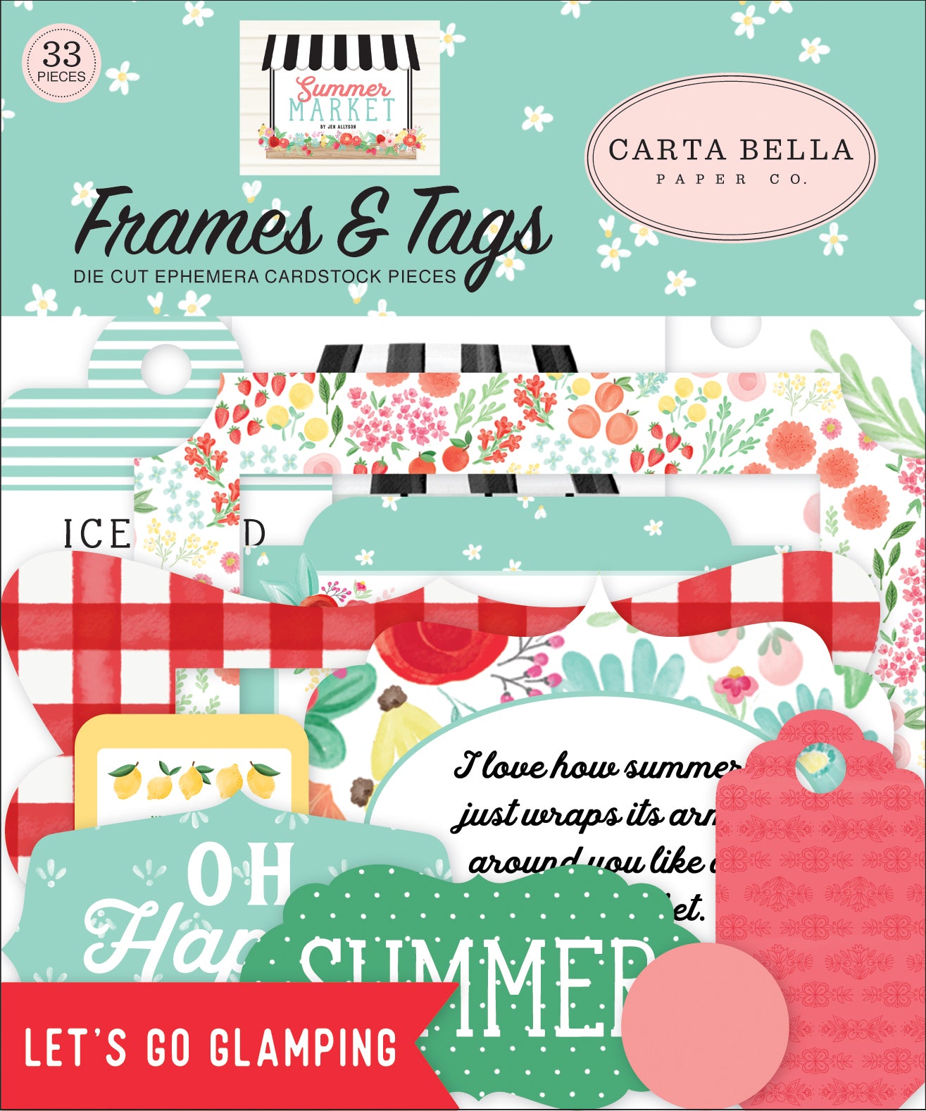 SUMMER MARKET Frames & Tags - Carta Bella