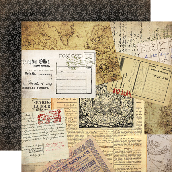 TRANSATLANTIC TRAVEL 12x12 Collection Kit - Echo Park