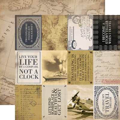 TRANSATLANTIC TRAVEL 12x12 Collection Kit - Echo Park