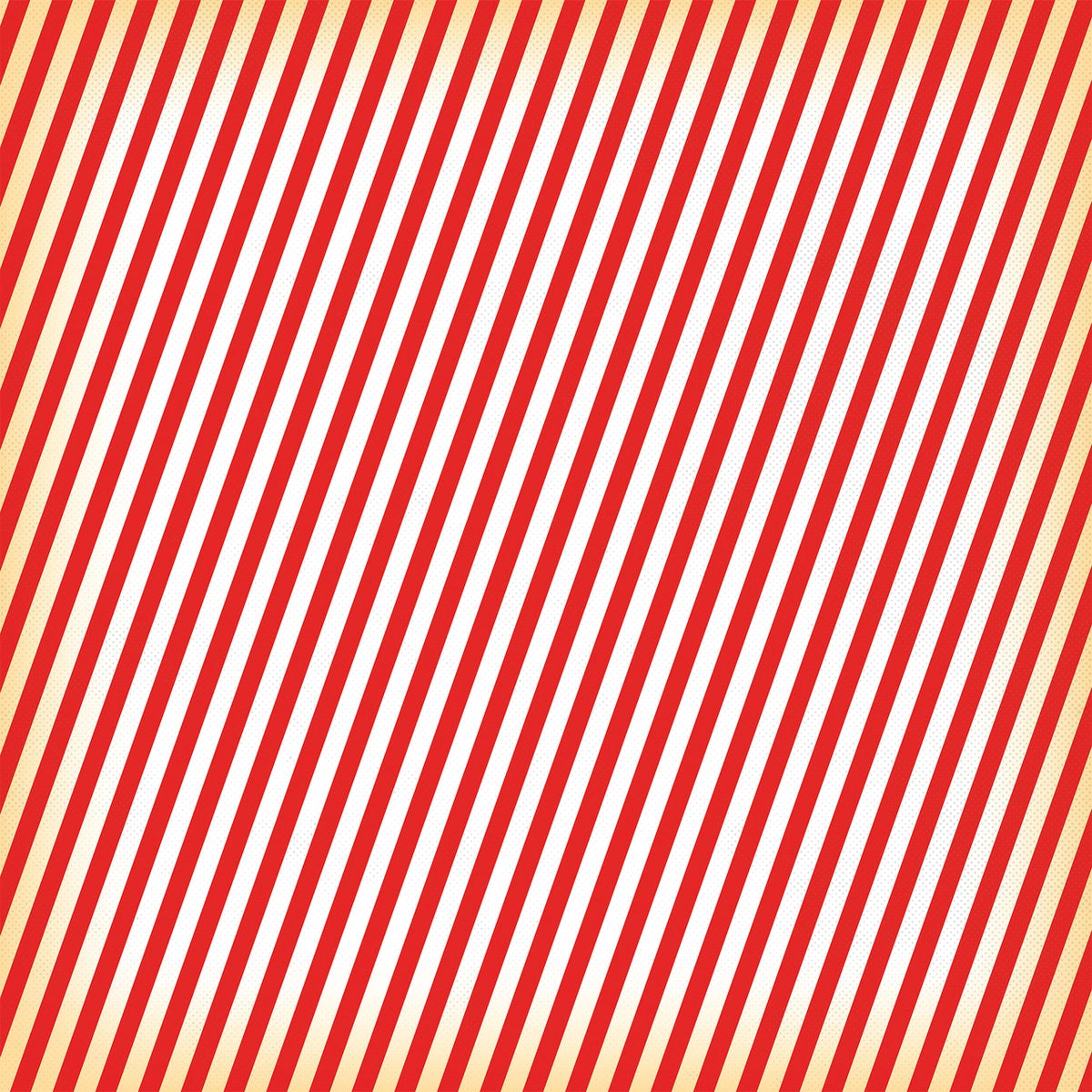 Side B - red and off-white candy cane stripe.