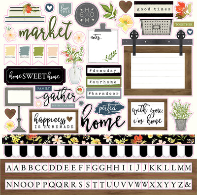 Welcome Home 12x12 Element Sticker Sheet