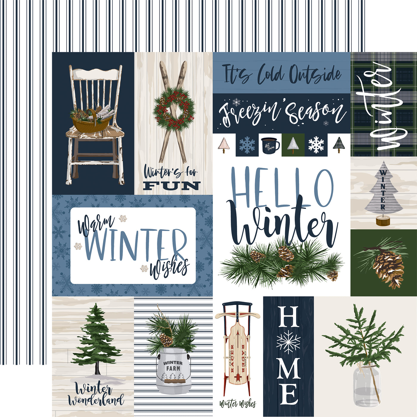 WELCOME WINTER 12x12 Collection Kit - Carta Bella