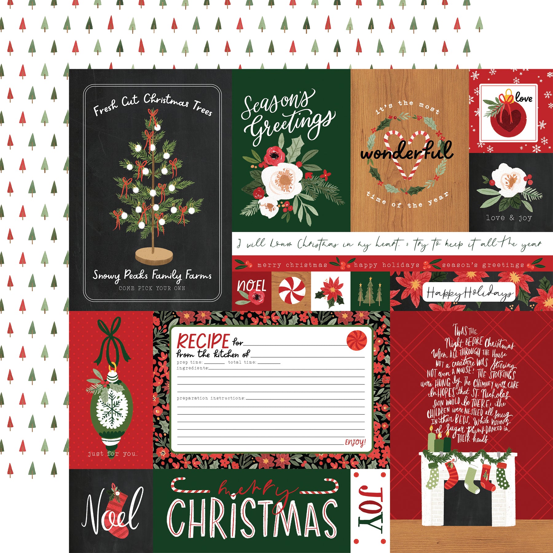 HAPPY CHRISTMAS 12x12 Collection Kit - Carta Bella – The 12x12 Cardstock  Shop