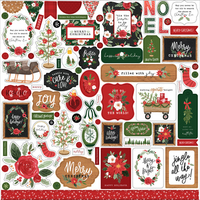 Happy Christmas Collection sticker sheet.