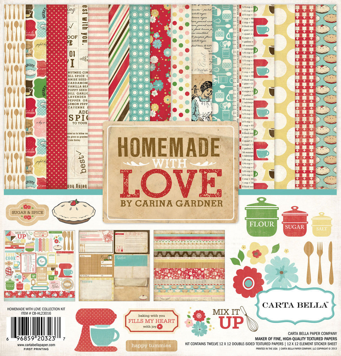 Homemade With Love 12x12 collection kit from Carta Bella Paper