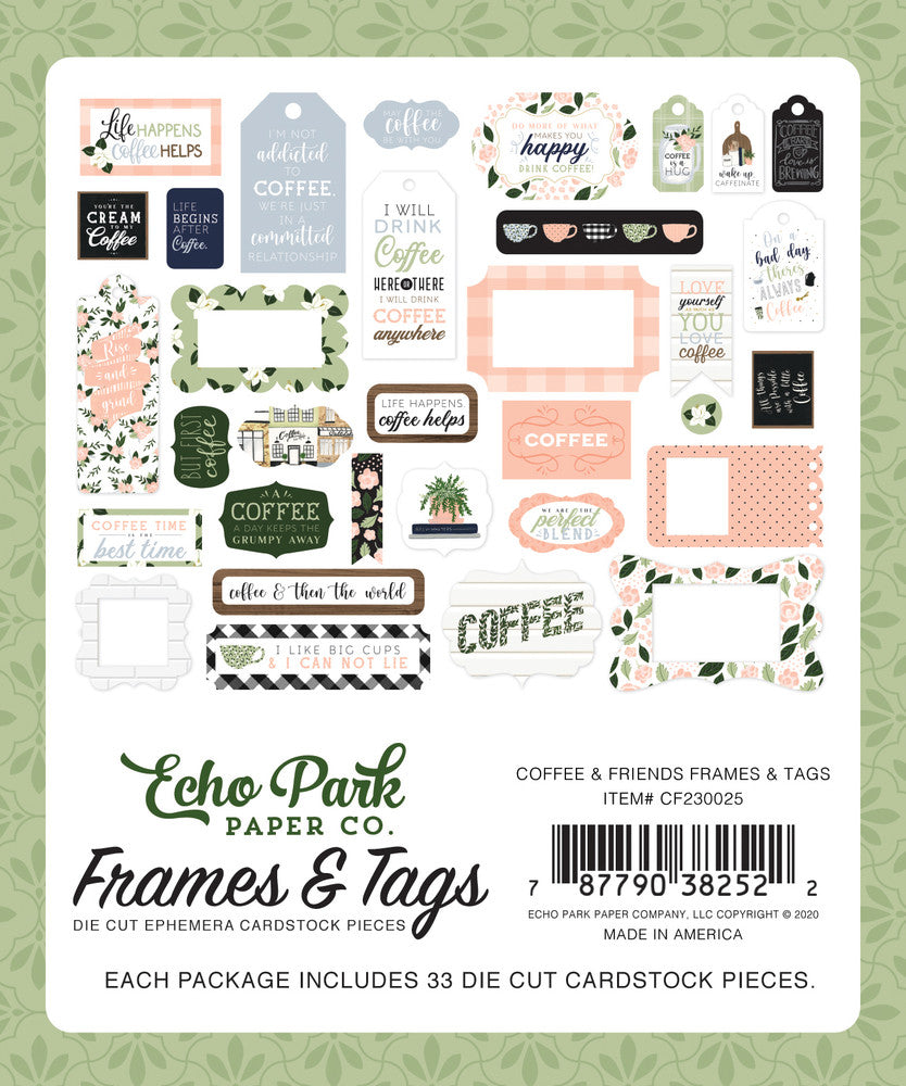 COFFEE & FRIENDS Frames & Tags - Echo Park