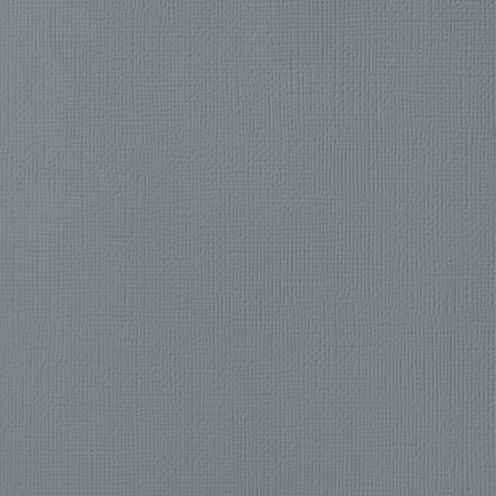 CHARCOAL gray cardstock - 12x12 inch - 80 lb - textured scrapbook paper - American Crafts
