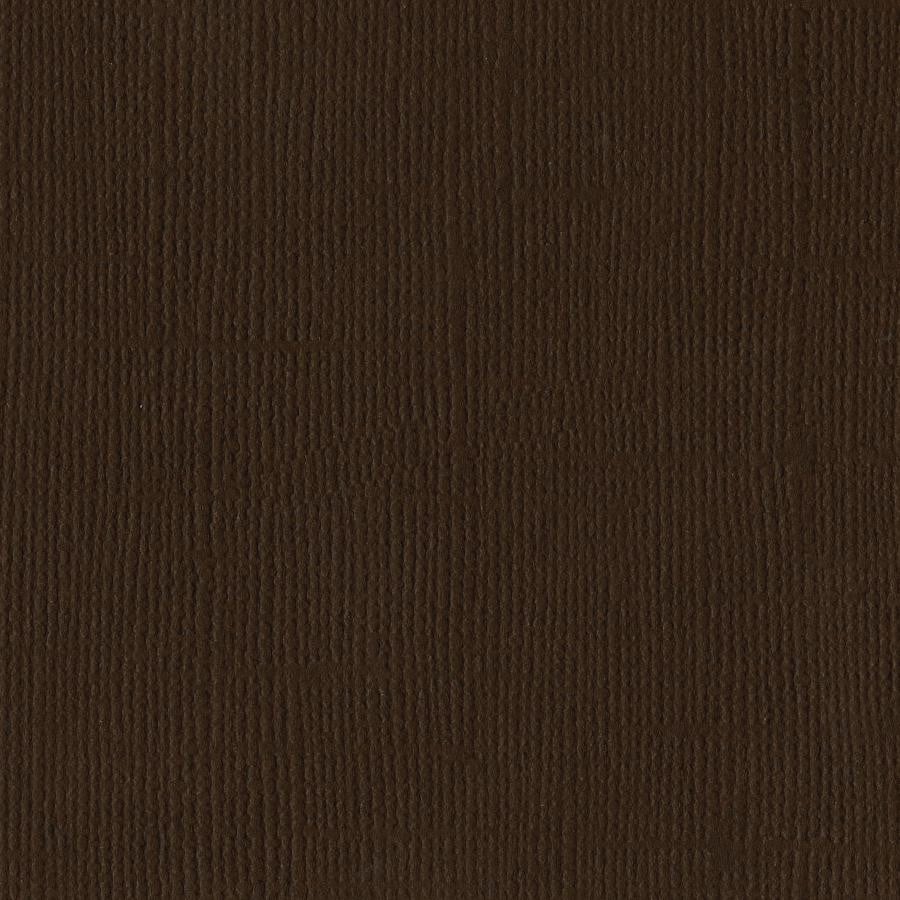 Bazzill Basics - CHOCOLATE brown cardstock - 12x12 inch - 80 lb - textured scrapbook paper
